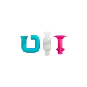 Boon Tubes Builder Bath Toys Set, Blue/White/Pink - cutbabycare.com | baby boutique & care hub