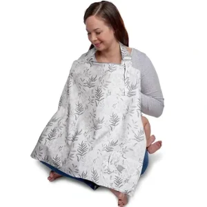 Boppy - Nursing Cover for Breastfeeding, Gray Ferns - cutbabycare.com | baby boutique & care hub