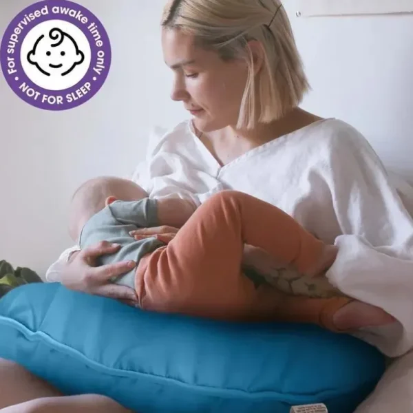 Boppy - Nursing Pillow Support with Removable Cover, Machine Washable, Cerulean Blue - cutbabycare.com | baby boutique & care hub