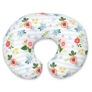 Boppy - Original Slipcovered Pillow, Blue & Pink Posey - cutbabycare.com | baby boutique & care hub