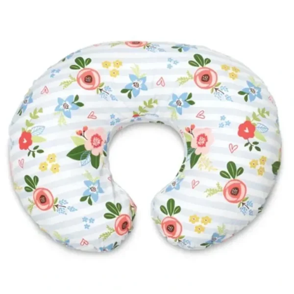 Boppy - Original Slipcovered Pillow, Blue & Pink Posey - cutbabycare.com | baby boutique & care hub