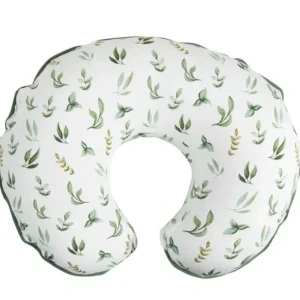 Boppy - Pillow Slipcover Organic Cotton, Green Little Leaves - cutbabycare.com | baby boutique & care hub