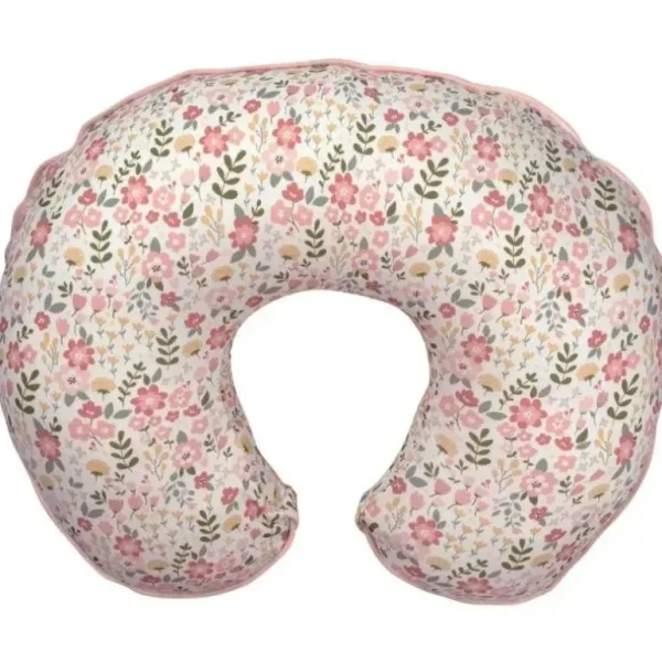 Boppy Pillow Slipcover Organic Cotton, Blush Cottage Garden - cutbabycare.com | baby boutique & care hub