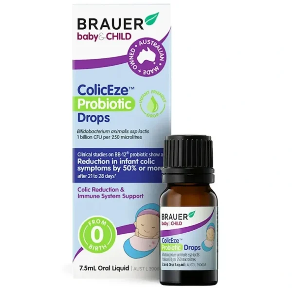 Brauer Baby and Child ColicEze Probiotic Drops 7.5 ml - cutbabycare.com | baby boutique & care hub