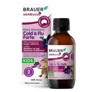 Brauer Sambucus Cold & Flu Forte for Kids 100ml - cutbabycare.com | baby boutique & care hub