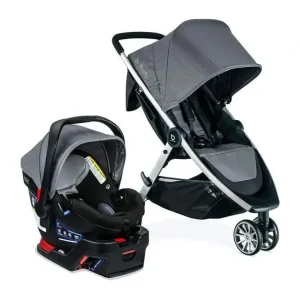 Britax - B-Lively & B-Safe Gen2 FlexFit Travel System, Fog (SafeWash) - cutbabycare.com | baby boutique & care hub