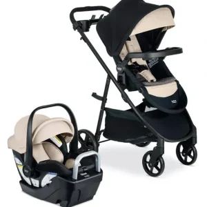 Britax Willow Brook S + Travel System with Alpine Anti-Rebound Base - Sand Onyx - cutbabycare.com | baby boutique & care hub