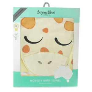 Bubba Blue Zoo Animal Giraffe Hooded Baby/Newborn/Infant Plush Bath Drying Towel - cutbabycare.com | baby boutique & care hub