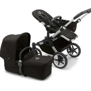 Bugaboo - Donkey 5 Mono Complete Single-to-Double Stroller, Aluminum/Midnight Black - cutbabycare.com | baby boutique & care hub