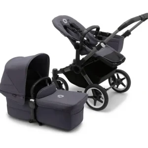 Bugaboo - Donkey 5 Mono Complete Single-to-Double Stroller, Graphite /Stormy Blue - cutbabycare.com | baby boutique & care hub