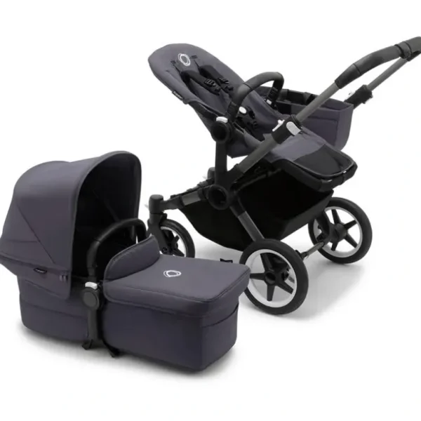 Bugaboo - Donkey 5 Mono Complete Single-to-Double Stroller, Graphite /Stormy Blue - cutbabycare.com | baby boutique & care hub