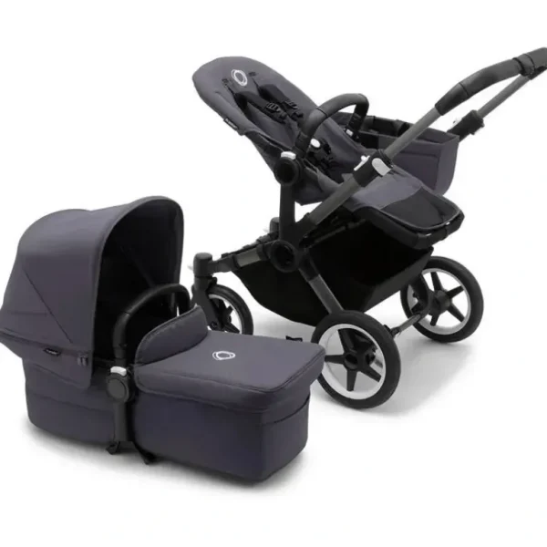 Bugaboo - Donkey 5 Mono Complete Stroller, Graphite /Stormy Blue - cutbabycare.com | baby boutique & care hub