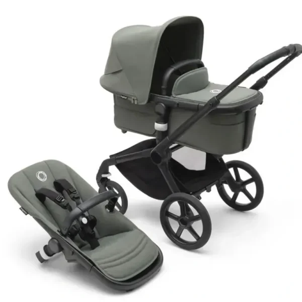 Bugaboo - Fox 5 Complete Stroller, Black/Forest Green - cutbabycare.com | baby boutique & care hub