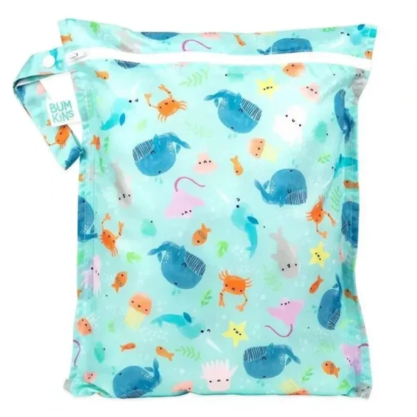 Bumkins - Waterproof Wet Bag, Ocean Life - cutbabycare.com | baby boutique & care hub