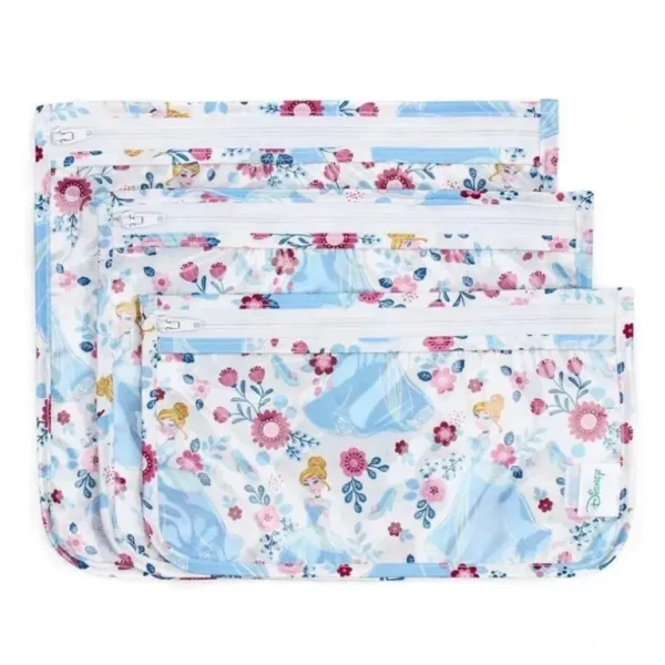Bumkins Disney Clear Travel Bag 3-Pack, Cinderella - cutbabycare.com | baby boutique & care hub