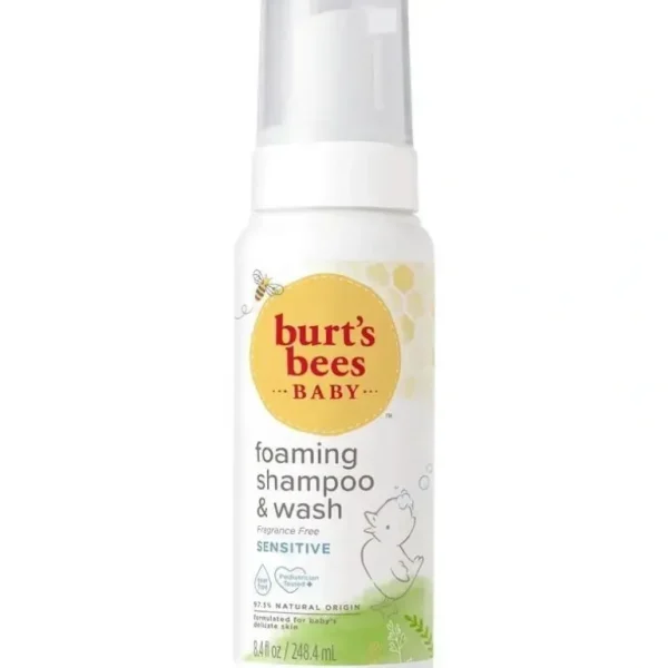 Burt's Bees - Baby Foaming Shampoo & Wash, Sensitive, 8.4 Fl Oz - cutbabycare.com | baby boutique & care hub
