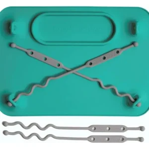 Busy Baby - Silicone Mat, Suction Cups, 4 Straps to Secure Baby Essentials, Spearmint - cutbabycare.com | baby boutique & care hub