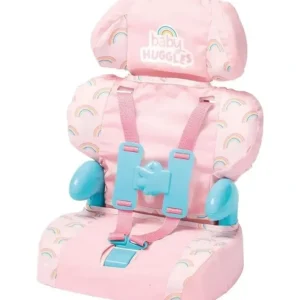 Casdon - Baby Huggles Toys Pink Booster Seat, Car Seat For Dolls Sizes Up to 14, Playset for Children Aged 3 plus - cutbabycare.com | baby boutique & care hub