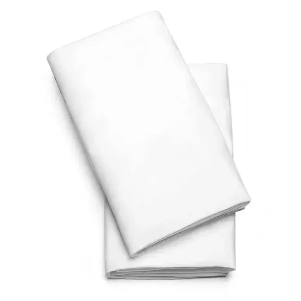Chicco - 2Pk Lullago Bassinet Sheets, White - cutbabycare.com | baby boutique & care hub