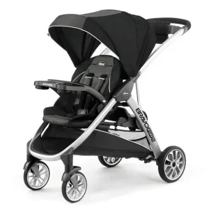 Chicco BravoFor2 Standing/Sitting Double Stroller, Iron - cutbabycare.com | baby boutique & care hub