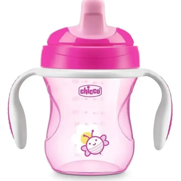 Chicco Feeding Semi-Soft Spout Trainer Sippy Cup 6M+ | Pink - cutbabycare.com | baby boutique & care hub