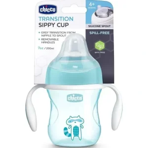 Chicco Silicone Spout Transition Sippy Cup 7 Oz - Blue 4+ - cutbabycare.com | baby boutique & care hub