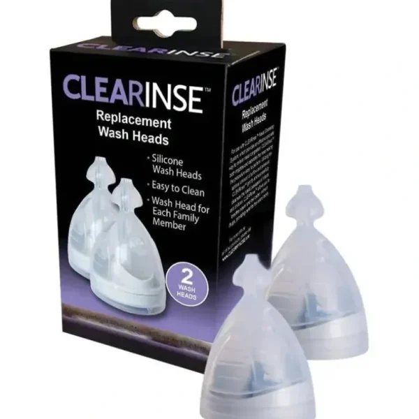 CLEARinse - 2Pk Electric Nasal Aspirator Replacement Wash Heads - cutbabycare.com | baby boutique & care hub