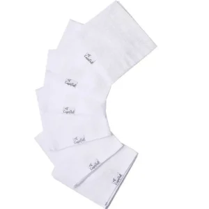 Copper Pearl - 6Pk Baby Bath Washcloths, White - cutbabycare.com | baby boutique & care hub