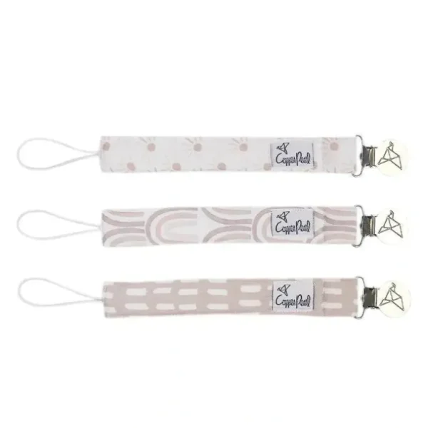 Copper Pearl - 3Pk Binky Clip Bliss - cutbabycare.com | baby boutique & care hub