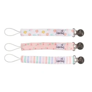 Copper Pearl - 3Pk Binky Clip Cheery - cutbabycare.com | baby boutique & care hub