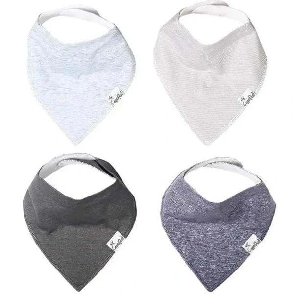 Copper Pearl - 4Pk Lennon Baby Bandana Drool Bibs - cutbabycare.com | baby boutique & care hub