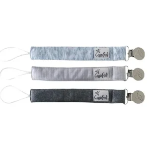 Copper Pearl - 3Pk Lennon Binky Clip Set - cutbabycare.com | baby boutique & care hub