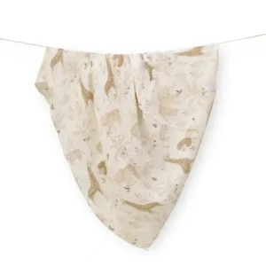 Crane - Baby Soft Muslin Swaddle Blanket, Kendi Print - cutbabycare.com | baby boutique & care hub