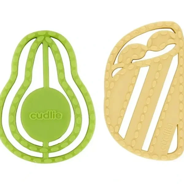 Cudlie - 2Pk Food Grade Silicone Teether, Taco & Avocado - cutbabycare.com | baby boutique & care hub