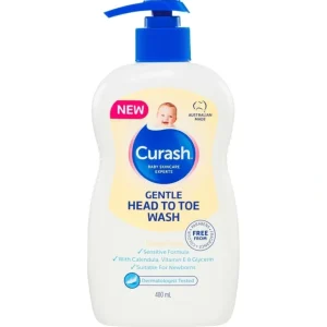 Curash Gentle Head To Toe Wash 400mL - cutbabycare.com | baby boutique & care hub
