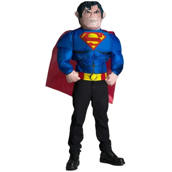 DC Comics Superman Inflatable Men's Dress Up Party Novelty Costume Top Size OSFM - cutbabycare.com | baby boutique & care hub