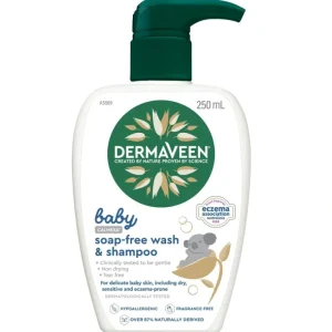 DermaVeen Extra Gentle Baby Soap Free Wash SHAMPOO 250ML - cutbabycare.com | baby boutique & care hub