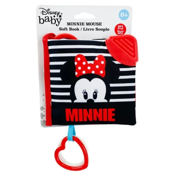 Disney Baby Minnie Mouse Soft Book (Black, Red, White) - cutbabycare.com | baby boutique & care hub