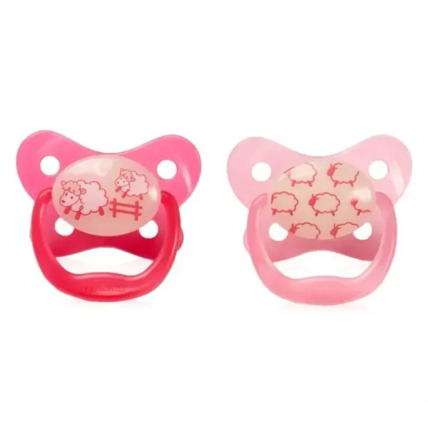 Dr Browns Glow In The Dark Pacifier Stage 1 Pink - cutbabycare.com | baby boutique & care hub