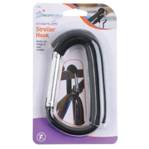 dreambaby Carry Clip Hook Carabiner For Stroller/Pram Shopping Trolleys Black - cutbabycare.com | baby boutique & care hub