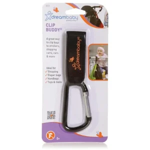 dreambaby Stollerbuddy Clip Buddy Bag Carrier/Carabiner For Stroller/Pram Black - cutbabycare.com | baby boutique & care hub