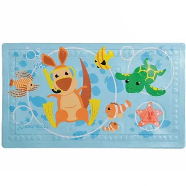 dreambaby Watch Your Step 40x70cm Anti-Slip Baby Bath Mat Tub Safety Pad 12m+ - cutbabycare.com | baby boutique & care hub