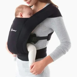 Ergobaby Embrace Cozy Newborn Baby Carrier | Pure Black - cutbabycare.com | baby boutique & care hub