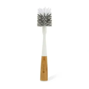 Full Circle Slim Clean Reach Bottle Brush Home Cleaner Nylon Bristles White - cutbabycare.com | baby boutique & care hub