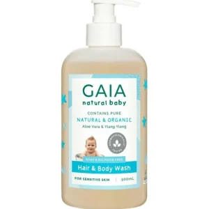 Gaia Bath and Body Wash for baby - 500ml with Free Pump - cutbabycare.com | baby boutique & care hub