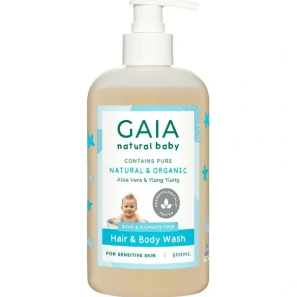 Gaia Bath and Body Wash for baby - 500ml with Free Pump - cutbabycare.com | baby boutique & care hub