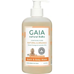 Gaia Bath and Body Wash for baby/toddler - 500ml - cutbabycare.com | baby boutique & care hub