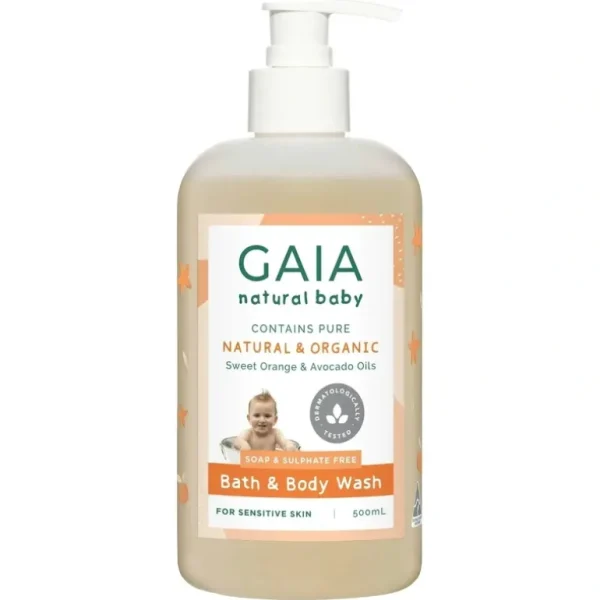 Gaia Bath and Body Wash for baby/toddler - 500ml - cutbabycare.com | baby boutique & care hub