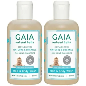 Gaia 400ml Pure/Organic Hair & Body Wash for Baby/Kids/Toddlers Vegan Friendly - cutbabycare.com | baby boutique & care hub