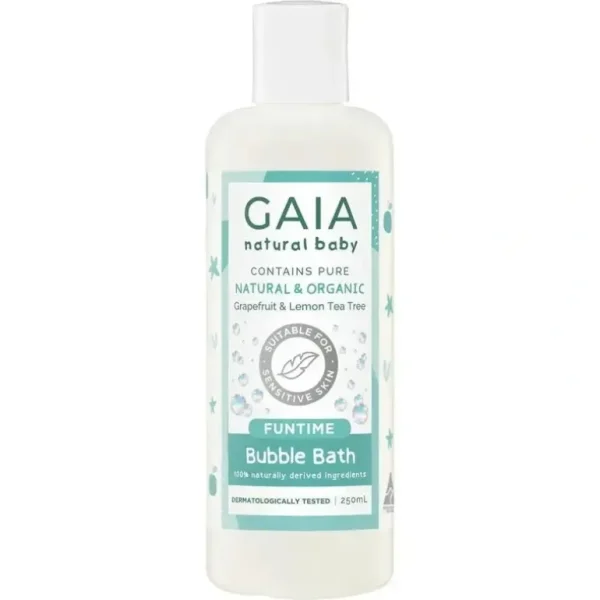 Gaia Natural Baby Funtime Bubble Bath 250ml - cutbabycare.com | baby boutique & care hub